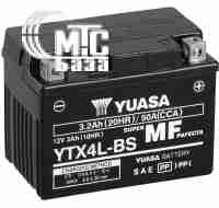 Аккумуляторы Аккумулятор на мотоцикл GS Yuasa Maintenance Free [YTX4L-BS] 6СТ-3 Ач R EN50 А 114x71x86мм